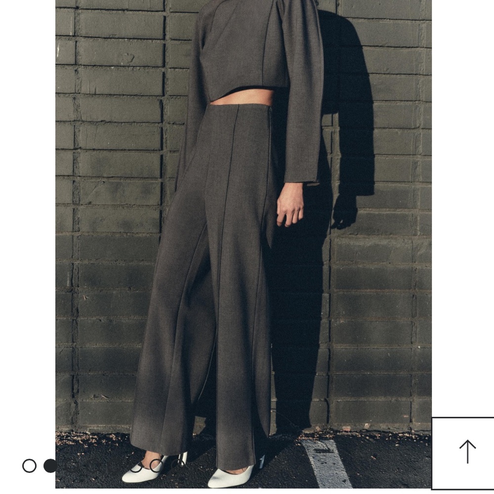 Zara HIGH WAISTED STRAIGHT CUT PANTS
FROSTED GRAY